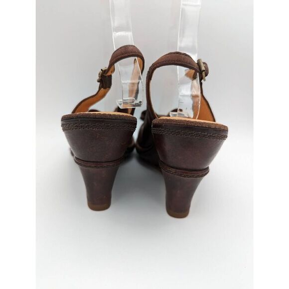 Timberland boot company Marge peep toe slingback wedged sandals size 7 - Picture 2 of 8